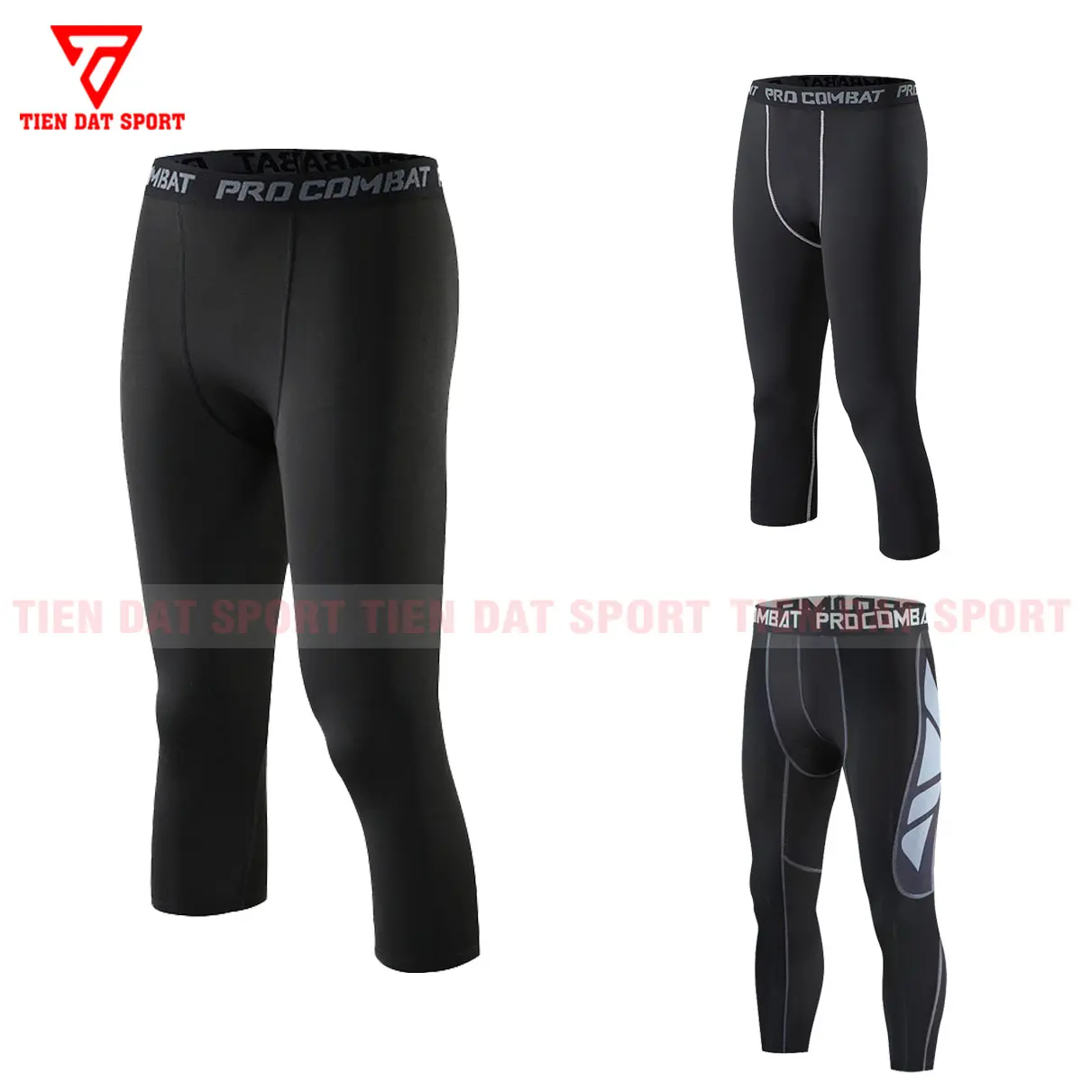 QUẦN GIỮ NHIỆT NAM DÁNG LỬNG MÀU ĐEN Thun Trang Phục Chạy Bộ