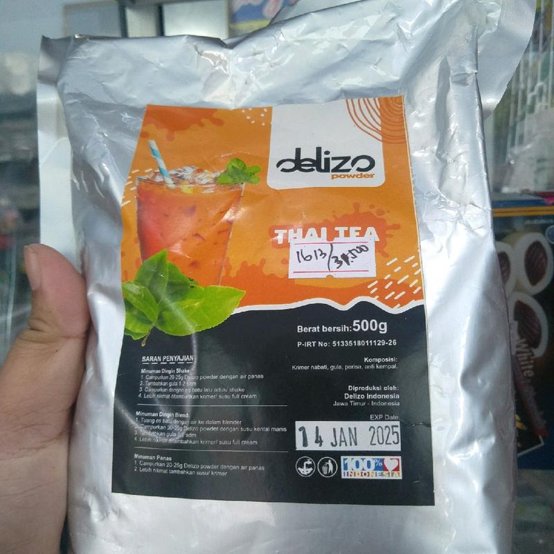 bubuk minuman power drink merk Delizo 500gr Coklat Gula Lemon Instan 7
