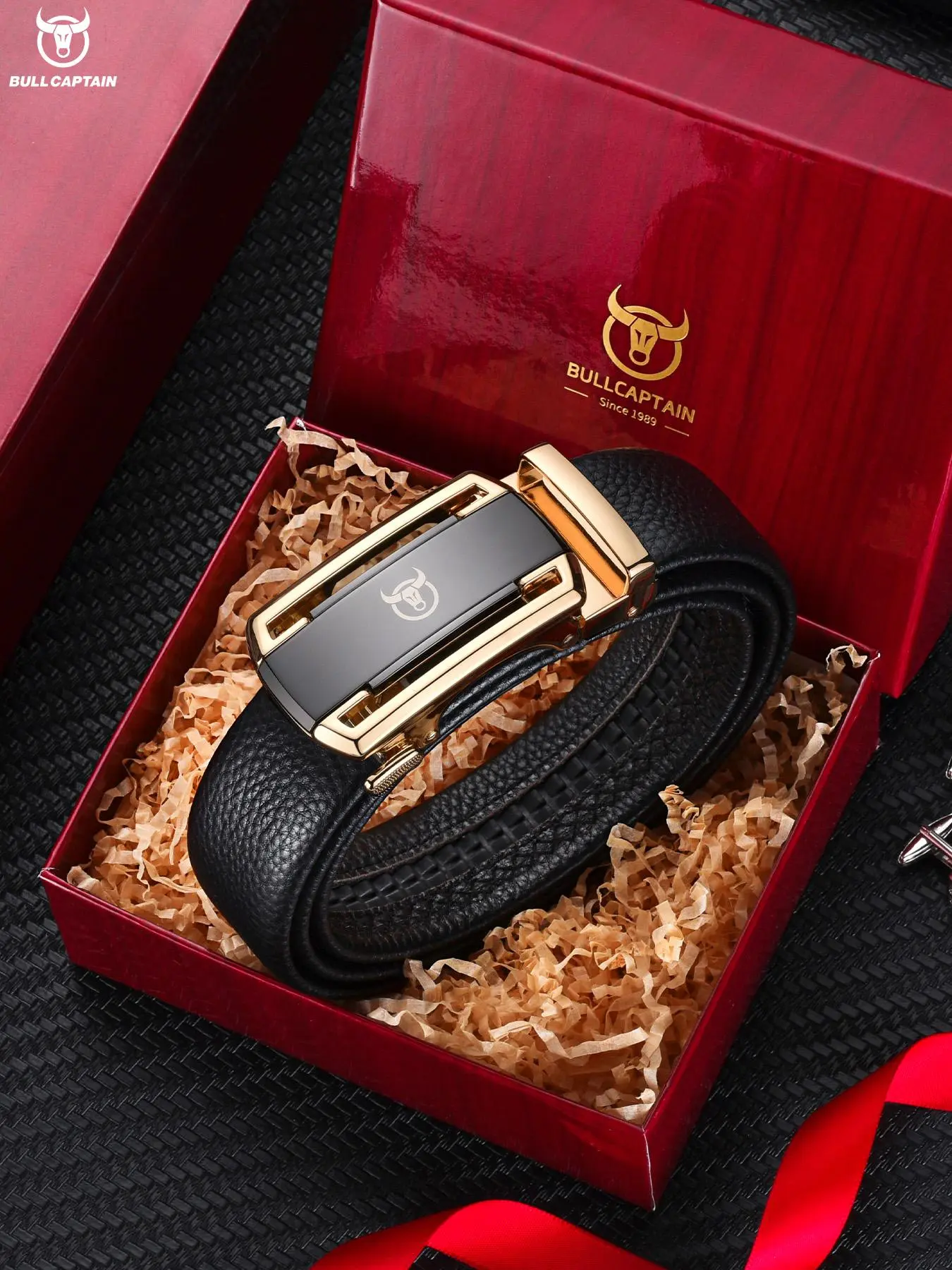 Men's Business Fashion Belt, Minimalist Automatic Buckle Belt, Casual Waistband for Jeans Trousers, Trendy All-match & Exquisite Belt for Birthday Gift