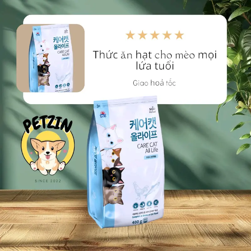 [ 5KG SIÊU RẺ ] Thức Ăn Hạt Cho Mèo Care Cat Dành Cho Mèo mọi lứa tuổi pate con 0