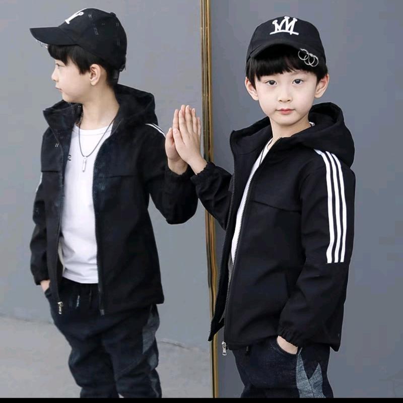 Áo khoác bé trai 3 sọc size đại (14-35kg)