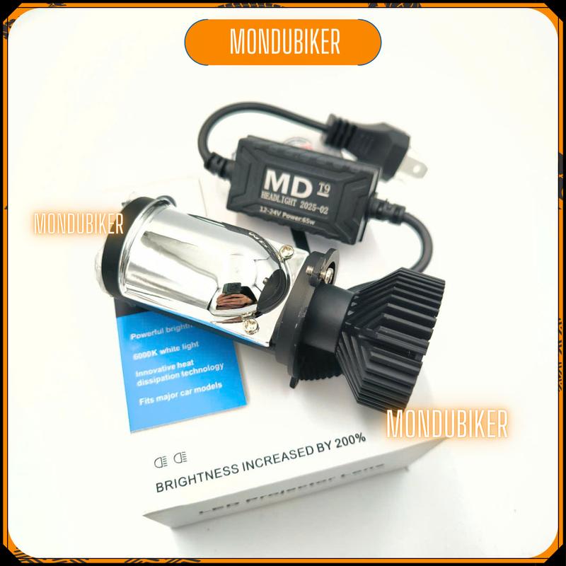 Đèn Led Pha Bi Cầu Mini T9 bản cao cấp MALAY 2025 chân H4 Gắn Oto Xe Máy Bảo Hành 6 Tháng Giá 1 Bóng Đèn Pha Phụ Tùng