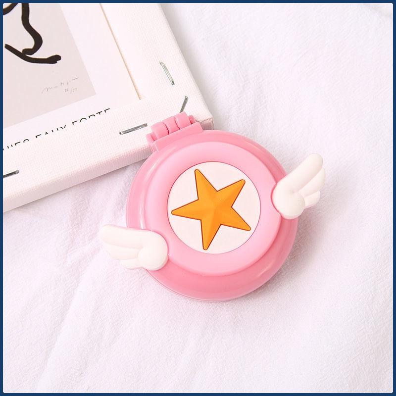 Lược Túi Khí Mát Xa Gấp Gọn, Phong Cách Ins, Với Gương Trang Điểm, Thiết Kế Trái Cây, Quà Tặng Sáng Tạo, Lược Bỏ Túi, Nắp Lật, Lược Cô Gái Dễ Thương 0