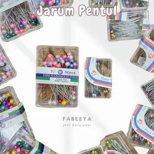 Fabeeya - Jarum Pentul Hijab Premium Anti Karat Stainless Jilbab Jumbo Mini