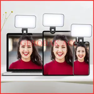 Lampu Jepit Selfie Portable Mini Fill Light Live Streaming Video Call Universal Gerobak Acc