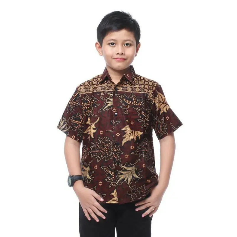 Kemeja Batik Anak - batik anak - baju batik anak laki laki umur 2-12 tahun hem batik anak pendek