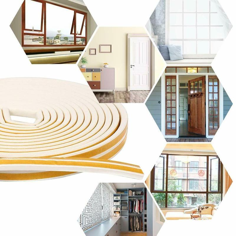 Product Introduction of 5/10m D/E/P/I Type Rubber Weather Strips Anti Collision Draught Excluder Window Door Foam Seal Strip 20