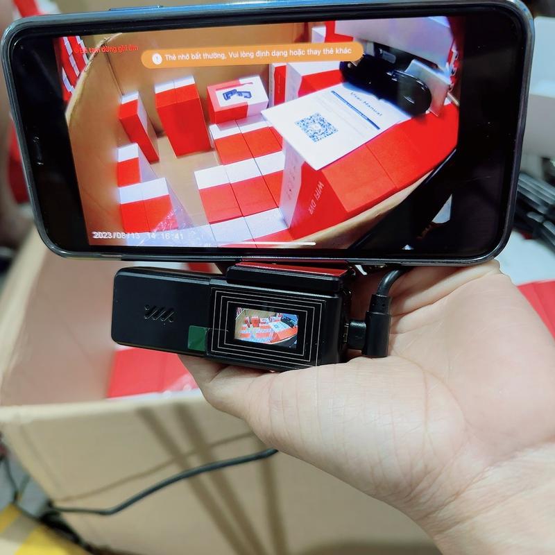 Camera hành trình V9Pro wiffi + thẻ 32G ( tích hợp màn androi lưu tốc độ, cảnh báo lệch làn, kết nối điện thoại xem và tải video) 4