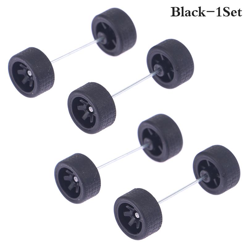 Product Introduction of Roda Kereta untuk Roda Panas, Tayar Getah, dengan Gandar Roda, Model Kereta, Bahagian Diubah Suai, Mainan Kenderaan Lumba DIY, Skala 1: 64, 1 Set 27