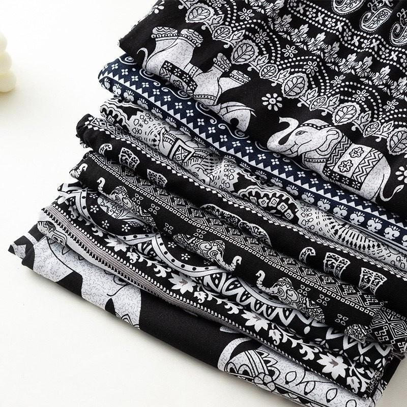 [Winter Store] Thailand Batik Elephant Long Pant Plus Size Unisex Thailand Batik Gajah Seluar Panjang Kain Sejuk [Black , Red , Blue , Yellow , Green] 6