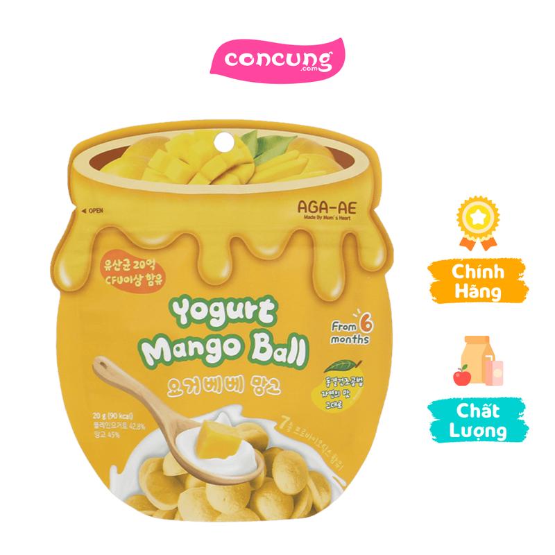 Snack sữa chua sấy khô AGA-AE vị xoài, 20g