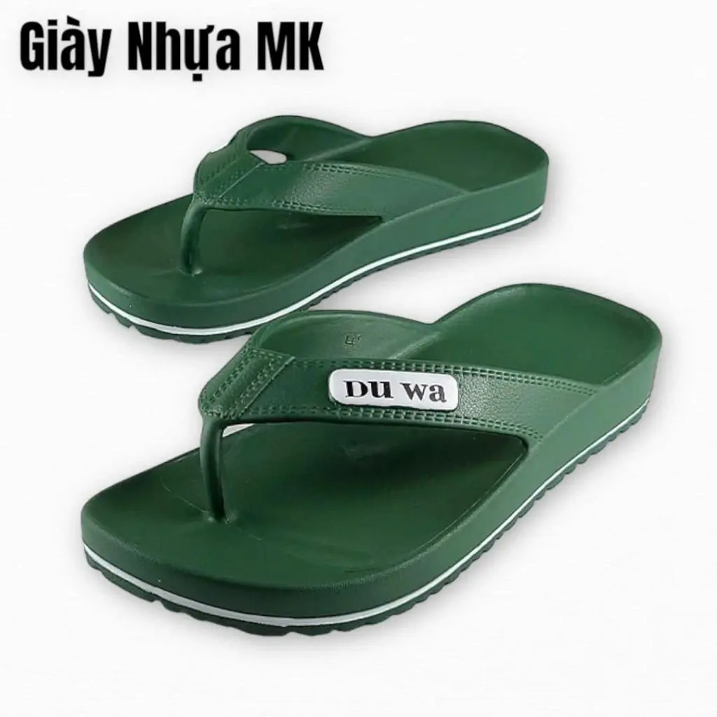 Dép xỏ ngón nam nữ Duwa đúc liền nguyên khối chất eva siêu nhẹ siêu bền êm chân chống nước đi mưa đi biển - DL251