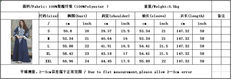 Product Introduction of Robe Muslim Abaya Dubai Embroidered Kebaya Dress Long Sleeve Gowns Moroccan Kaftan Islam Oman Qatar Ladies Dresses 15