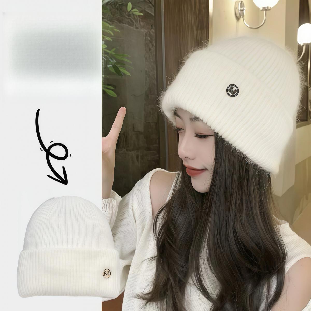✨   New Style Hats: Winter Fur Hats for Women, Korean Style Thick Warm Fur Hats for Autumn and Winte