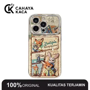 Casing HP Untuk iPhone 16 Pro Max 11 12 13 14 15 Pro XS XR 7+ 8+ Xs Max Casing dengan Gambar Karakter Kartun 03293