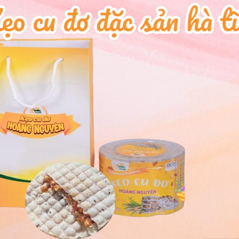 1 hộp kẹo cu đơ hoàng nguyên vị truyền thống đặc sản hà tĩnh 400g Ăn Vặt Food Chua Snack Thức Ăn dẻo kẹo sáp dẻo banh keotet kẹo trái cây