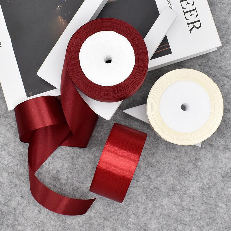Satin Ribbon, 1 Roll Gift Wrapping Ribbon, Suitable for DIY Handmade Gift Packaging Ribbon, Flower Bouquet Party Home Decoration Supplies 8