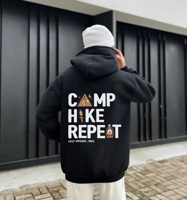 Áo Hoodie nỉ bông TEEHUB Camp nam nữ form rộng thu đông Local Brand 8