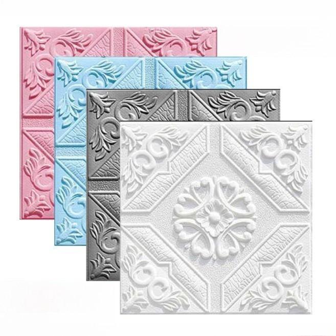 35cm Giấy Dán Tường 3D Tự Dính Chống Thấm Nước Miếng Dán Trang Trí Phòng Ngủ, Phòng Khách, Dễ Dán, Chống Ẩm Mốc