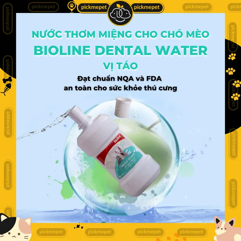 [300ml] Bioline Dental Water - Nước Thơm Miệng cho Chó Mèo 2