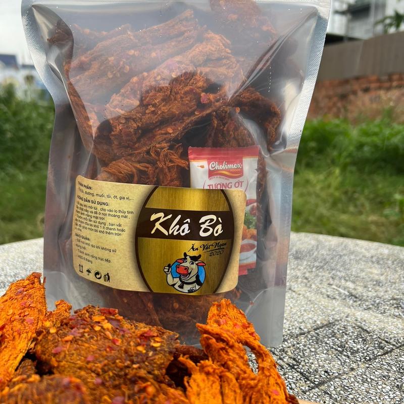Khô bò mềm miếng nhỏ loại ngon Túi 500Gr Ăn Vặt Food Snack Thức Ăn