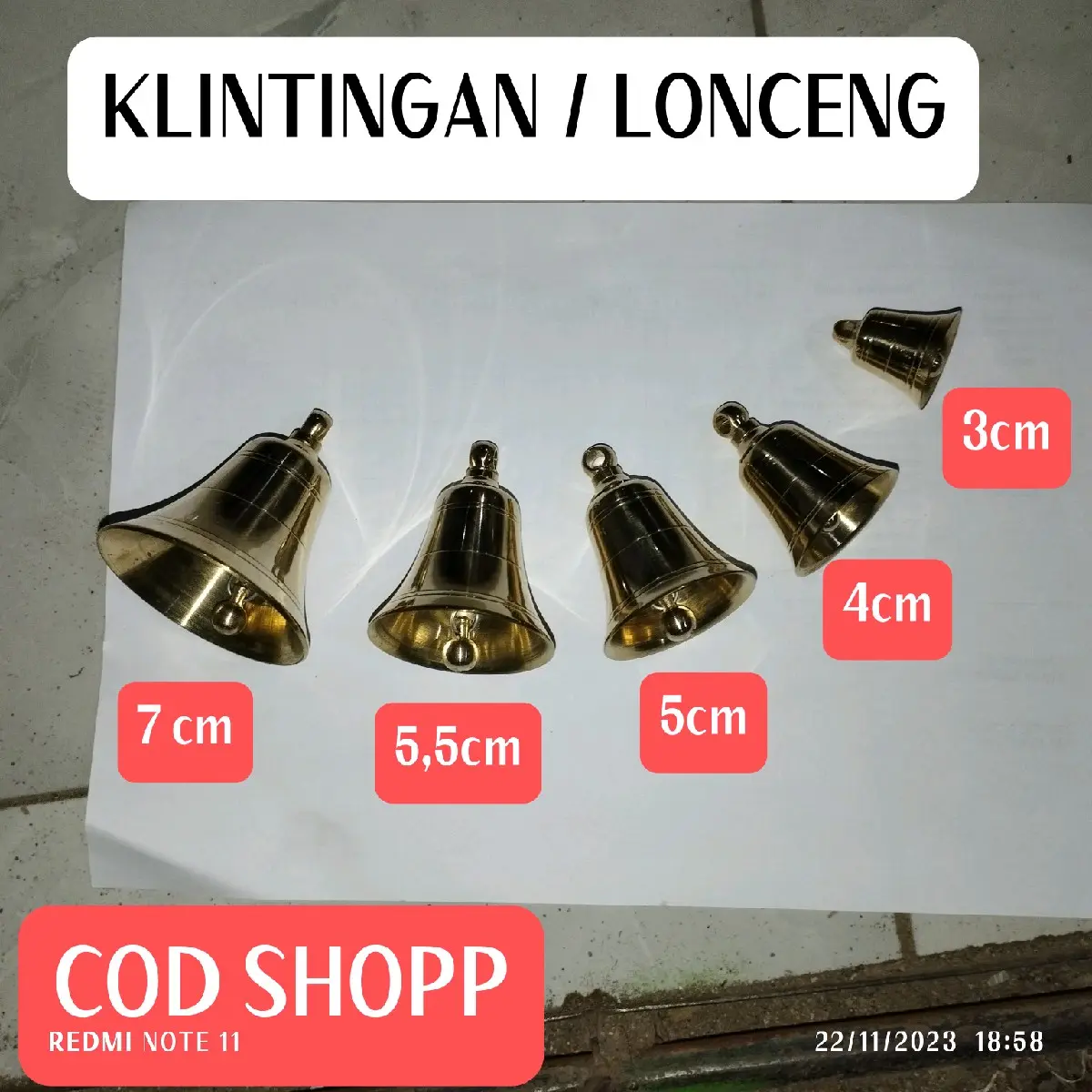 Lonceng Jadul ,Klontongan ,Klintingan ,Bel Depan Rumah Jadul