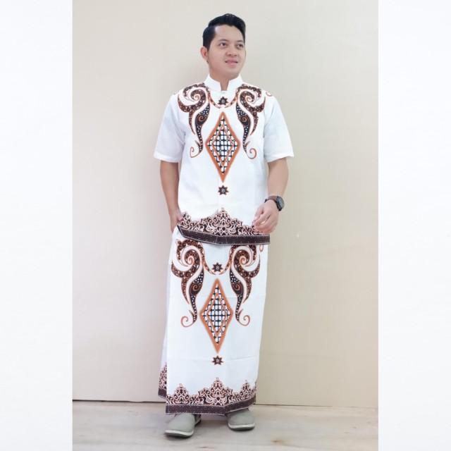 Product Introduction of Baju kemeja koko setelan sarung batik solo full furing motif PERMATA PUTIH 6