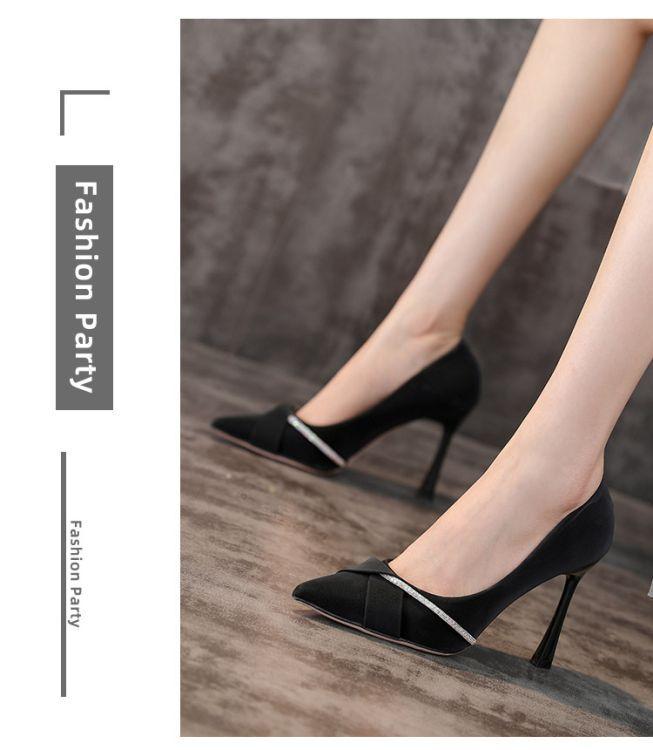 Product Introduction of Giày Cao gót Kiểu Pháp, Dành Cho Nữ, Hàng Mới Về Mùa Lò Xo 2024, Thiết Kế Đám Đông, Mũi Nhọn, Cắt Thấp, Giày Cao Gót Mũi Giày Cao Gót 4