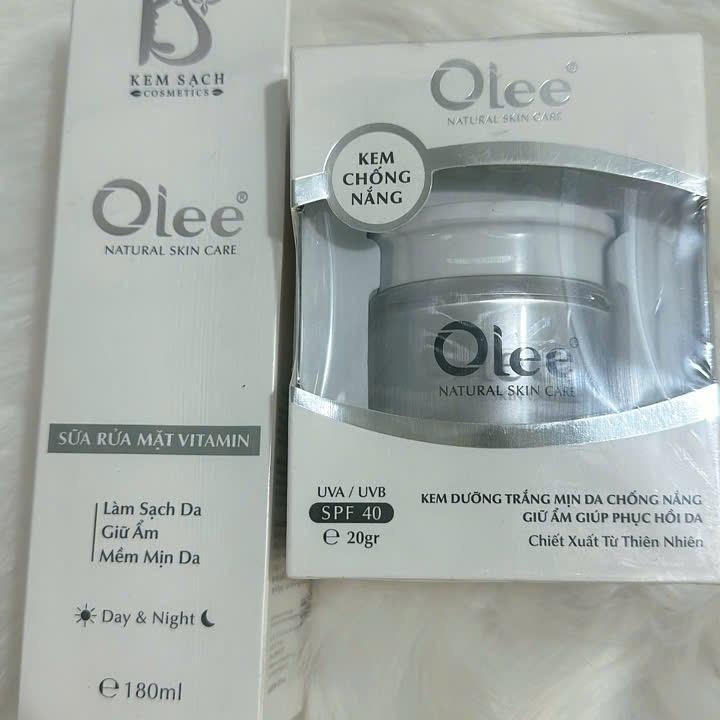 Kem dưỡng Olee, Sữa rửa mặt Olee, Tẩy da chết Olee 4