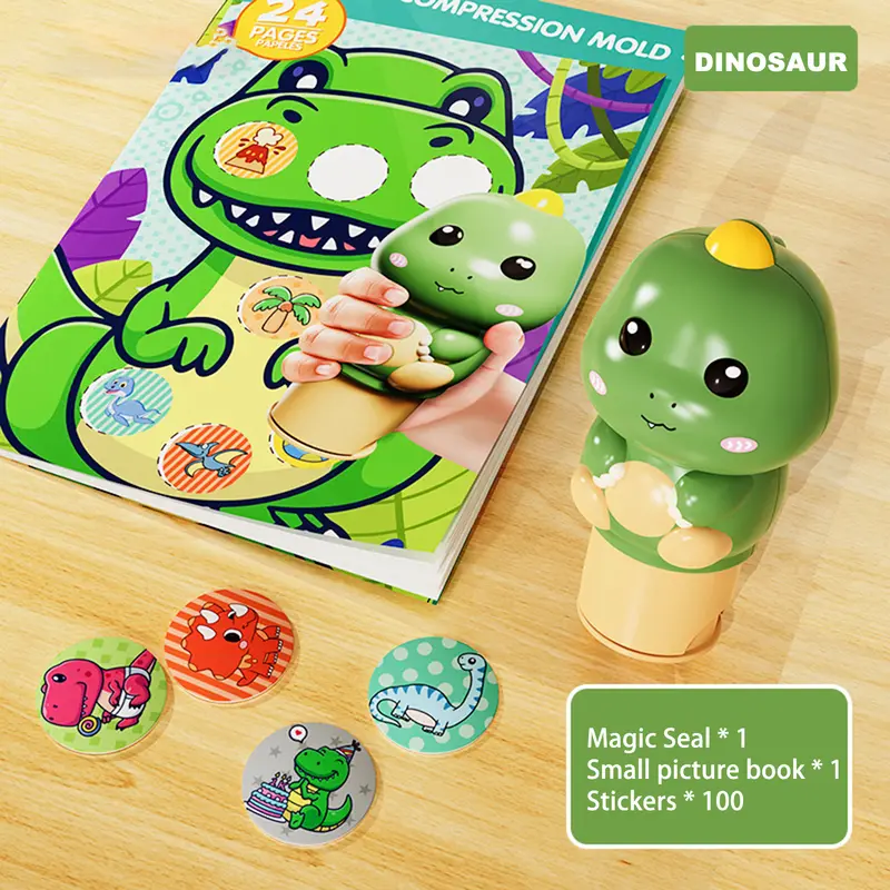 Bộ Dập Nhãn Dán, 100 Trang, Nhãn Dán Họa Tiết Dễ Thương, Đồ Thủ Công Và Thủ Công, Đồ Chơi Thư Giãn, Nhân Vật Hoạt Hình Sưu Tập 8