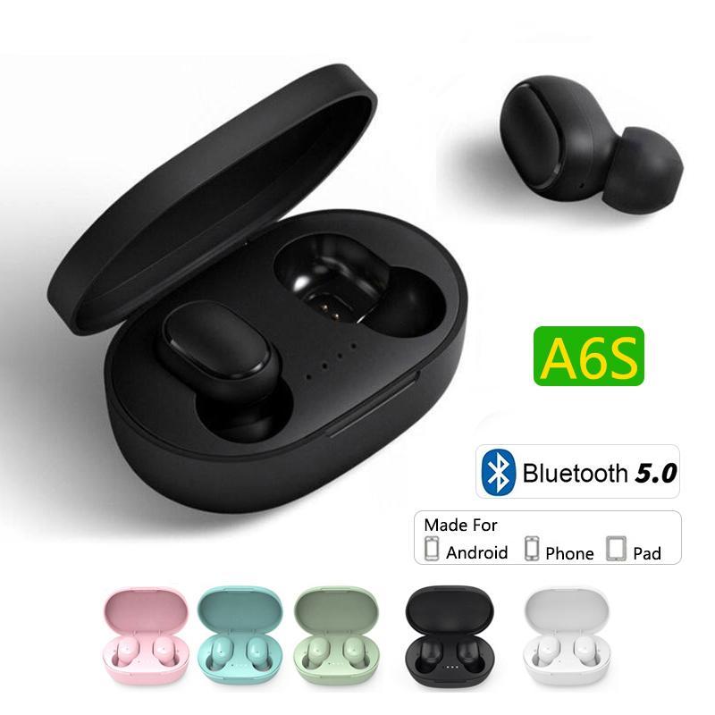 Tai Nghe A6S TWS, Chính Hãng, Tai Nghe Không Dây, Tai Nghe Bluetooth, Âm Thanh Nổi Thể Thao, Thích Hợp Cho Tất Cả Điện Thoại Thông Minh, Tương Thích Với iPhone Và Xiaomi, Fone, Tai Nghe Bluetooth