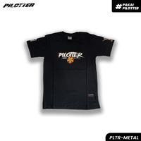 Gambar KAOS PILOTTER METAL HITAM ORIGINAL - PLTR-484 - XL dari PILOTTER GANK Kab. Pasuruan 3 Tokopedia
