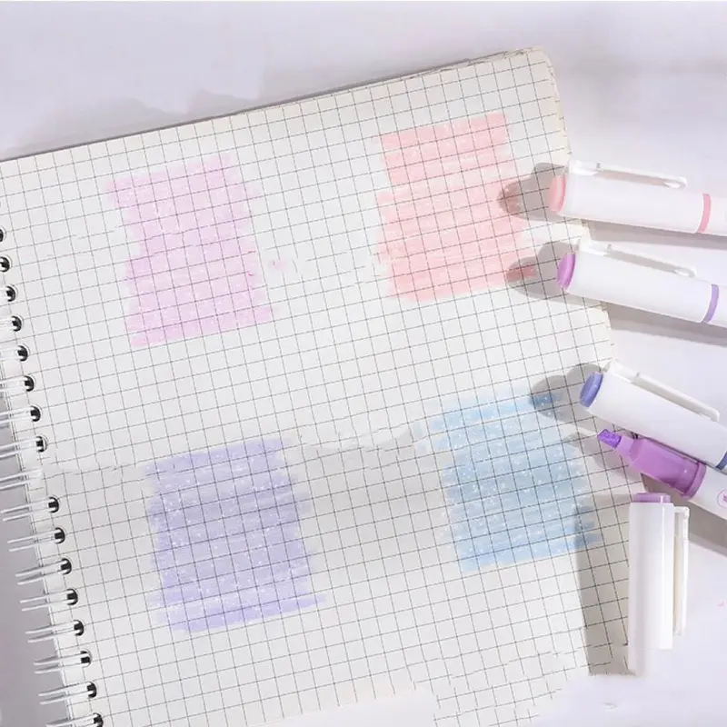 Glitter Marker Pen, 12pcs Shiny Highlighter Pen, Colored Pen for Coloring Book, Drawing, Doodling, Scrapbook, Journaling 5