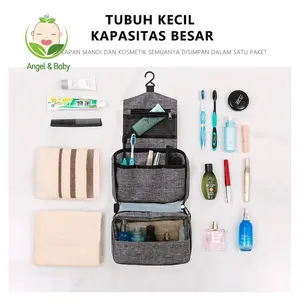 Tas Travel Pouch Gantung Travel Kit Toiletries Make Up Kosmetik Organizer Bag Multifungsi / Tas Alat Mandi dan Kosmetik / Travel Peralatan Mandi dan Make Up Toiletry Pouch Toilet / Travel Kit Toiletries Make Up Kosmetik Organizer Bag Multifungsi