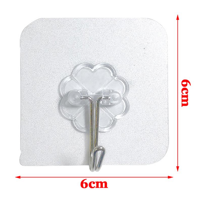Product Introduction of Móc Tự Dính Bằng Thép Không Gỉ Trong Suốt, 10 Cái, Mạnh Mẽ, Móc Treo Chìa Khóa, Cho Nhà Bếp Và Phòng Tắm, Đa Năng, Thích Hợp Cho Cửa Và Tường, Đa Năng 26