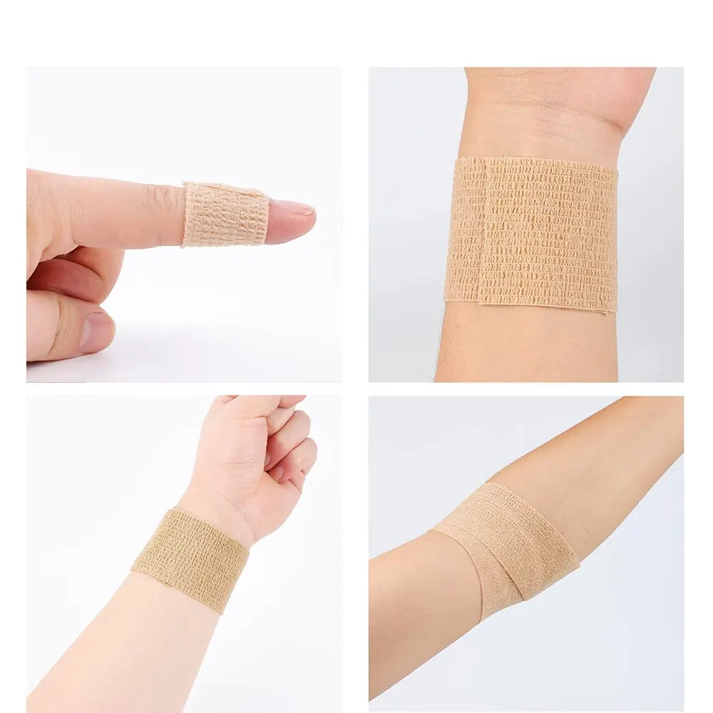 Băng Thun Tự Dính Cố Định Và Bảo Vệ Vết Thương Hiệu Quả Cao, Băng Keo Thể Thao Quấn Cổ Chân Khi Luyện Tập