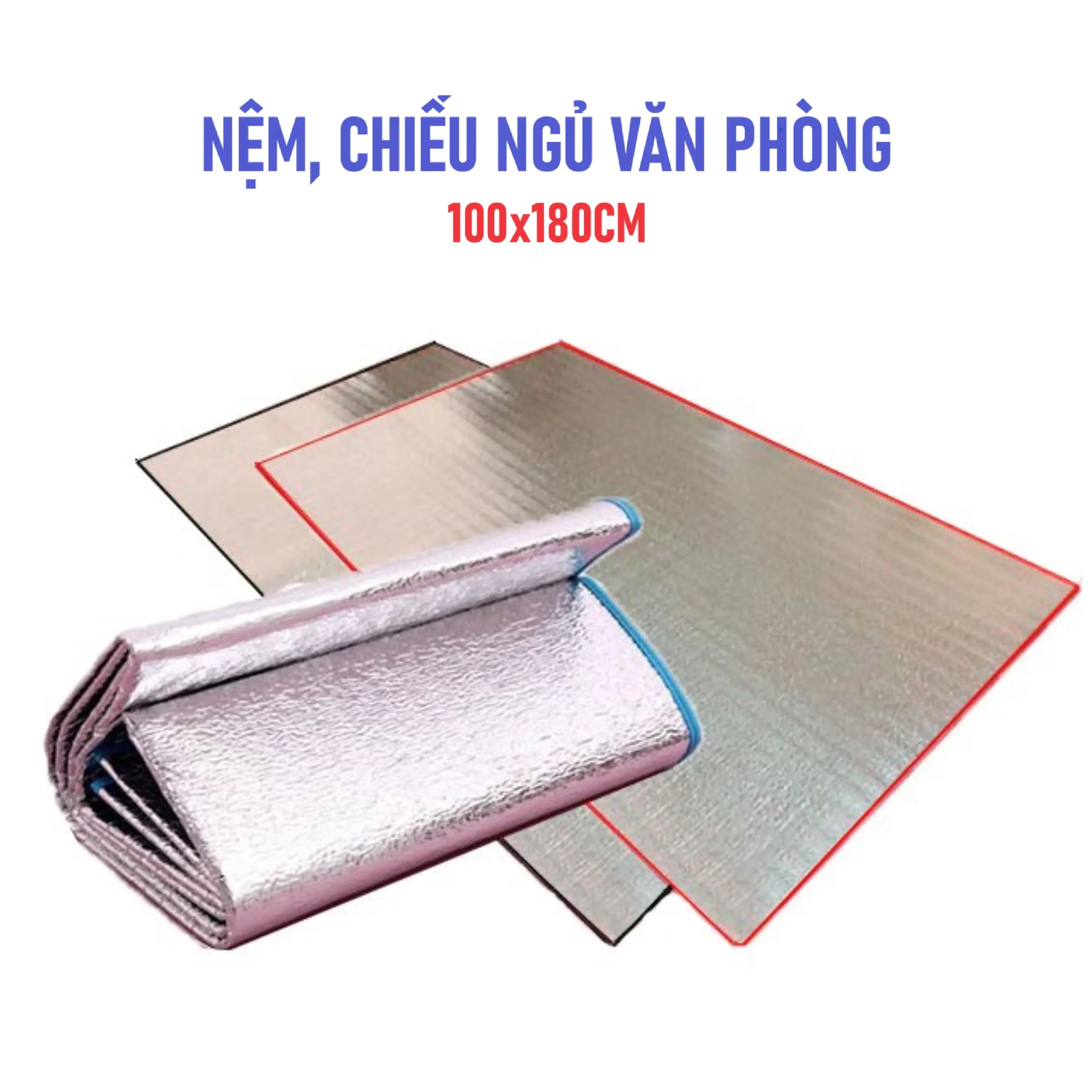 Nệm, chiếu ngủ văn phòng 100x180cm- Thảm picnic dã ngoại Camping