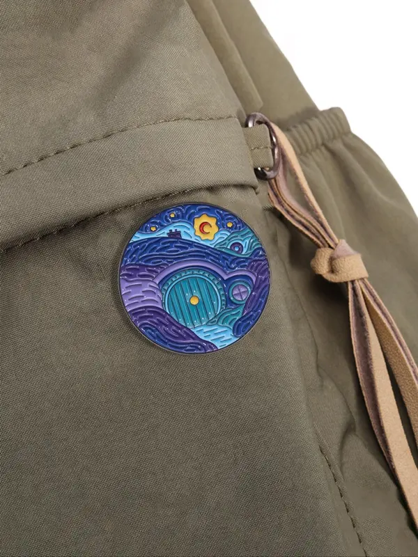 Creative Starry Sky Pattern Brooch, Cute Cartoon Badge for Daily Clothing Decor, Trendy All-match & Exquisite Brooch for Birthday Gift 7