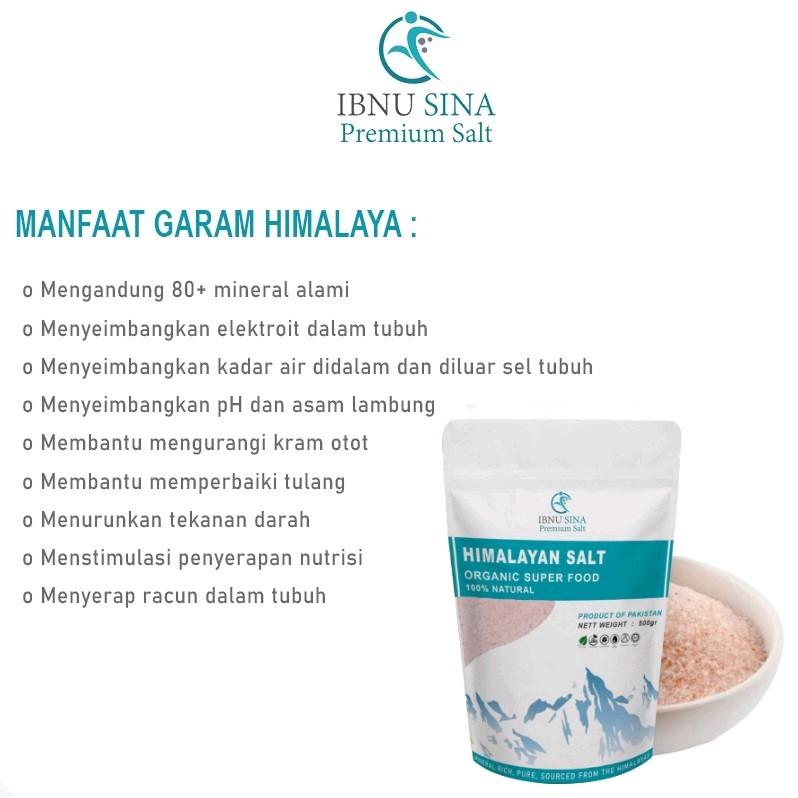 (Asli)Garam Himalaya Ibnu Sina 1 kg Original Himalayan Pink Salt Pure Super Fine Natural Organic Premium Himalayan Salt 1kg 3