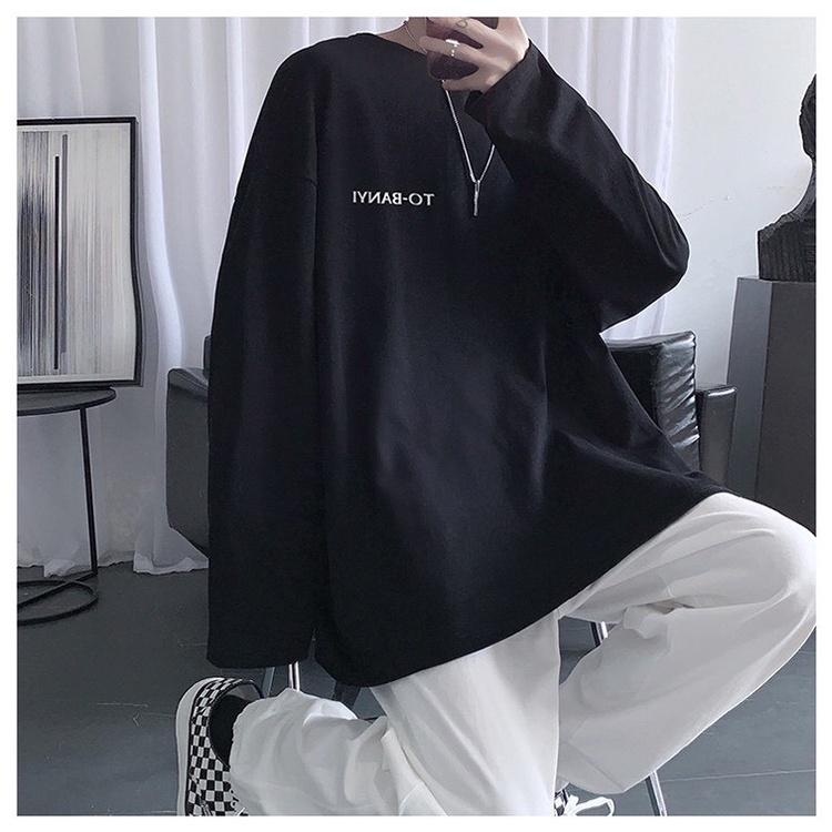 Áo thun dài tay - Áo longsleeve chất cotton in chữ TO-BANYI mặc thoáng, thấm hút mồ hôi dễ phối đồ Menswear Nam 5