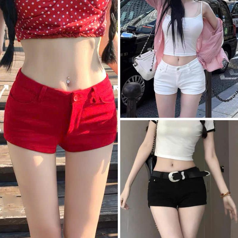 Quần short jean nữ cạp trễ, quần short jean nữ siêu ngắn, quần short phong cách Y2K_C58 sọt