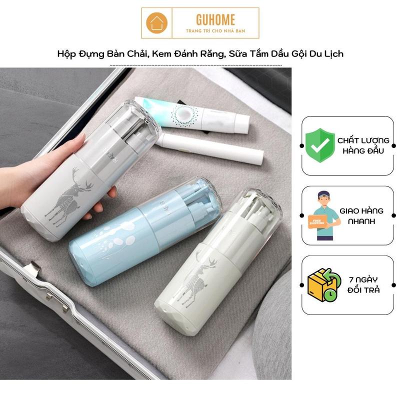 Hộp đựng bàn chải kem đánh răng sữa tắm dầu gội du lịch