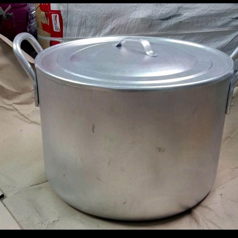 Nồi nhôm quân dụng 30 lít nước thân cao