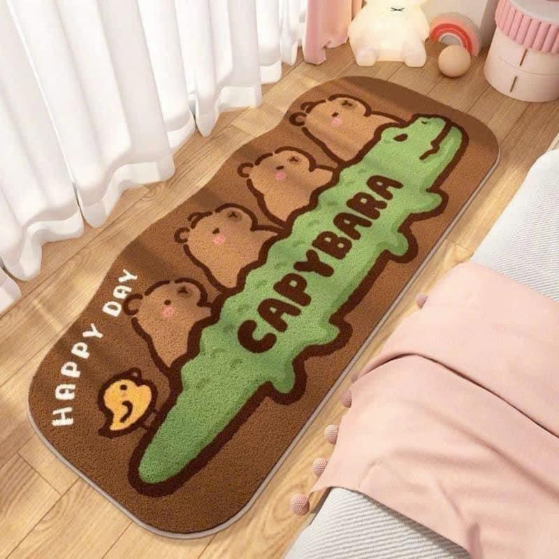 Thảm nỉ cạnh chân giường êm mềm mượt 5