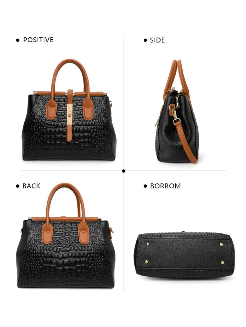 Product Introduction of Women's Fashionable Handbag with Adjustable Strap, Casual Versatile Zipper Shoulder Bag for Daily Used, Trendy High-quality Daily Commuting Bag, Girl Fashionable Shopping Purse 8