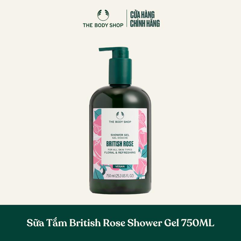 (HẠN SỬ DỤNG: 10/2026) The Body Shop Sữa Tắm British Rose Shower Gel 750ml