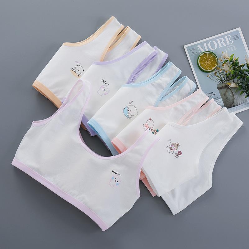 Áo lót hở ngực trẻ em áo ngực học sinh cấp 1 cấp 2 không đệm đồ lót cho bé từ 29 đến 50kg - 22kk