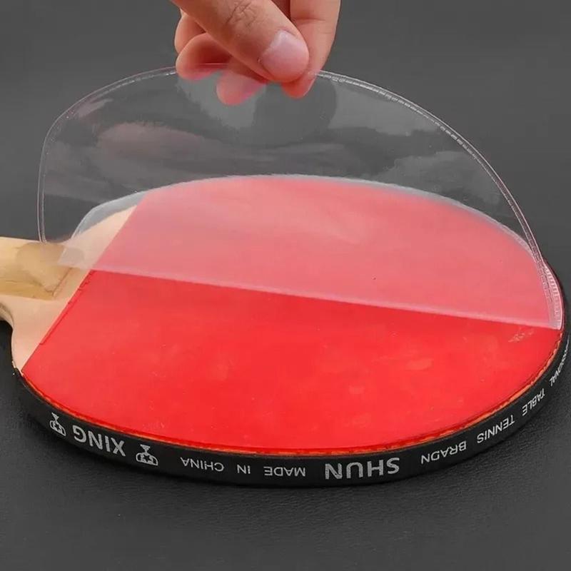 Professional Accessories Transparent Ping Pong Racket Protective Film Self Adhesive Rubber Dust Proof Racket Rubber Protective Film Sticky Table Tennis Paddle Maintenance Cover 7