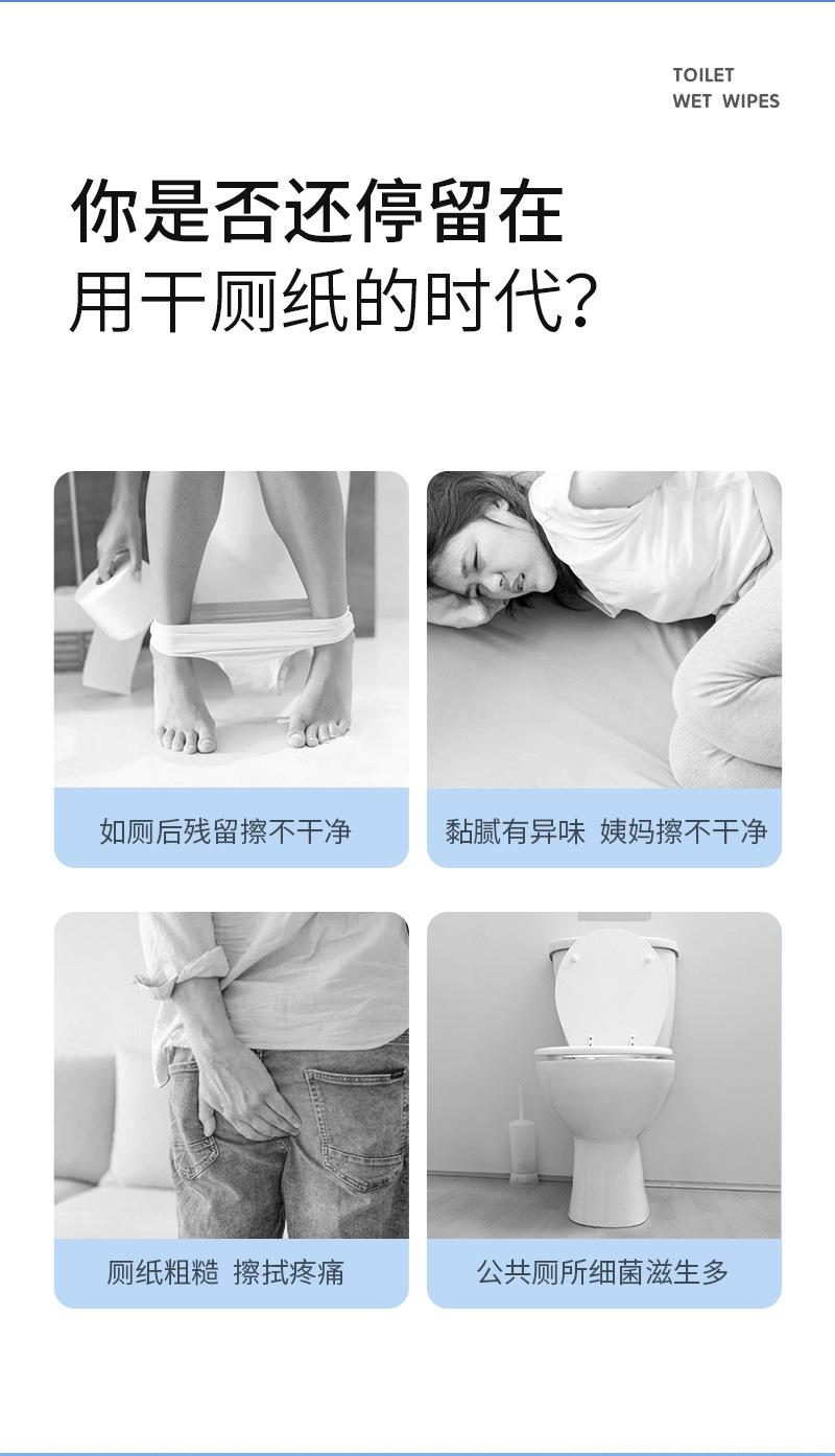 Product Introduction of [3 Package Wet Toilet Paper] Family Toilet Cleaner Wet Wipes Private Part Wipe Butt Wet Tissue Unisex Wet Toilet Paper 2