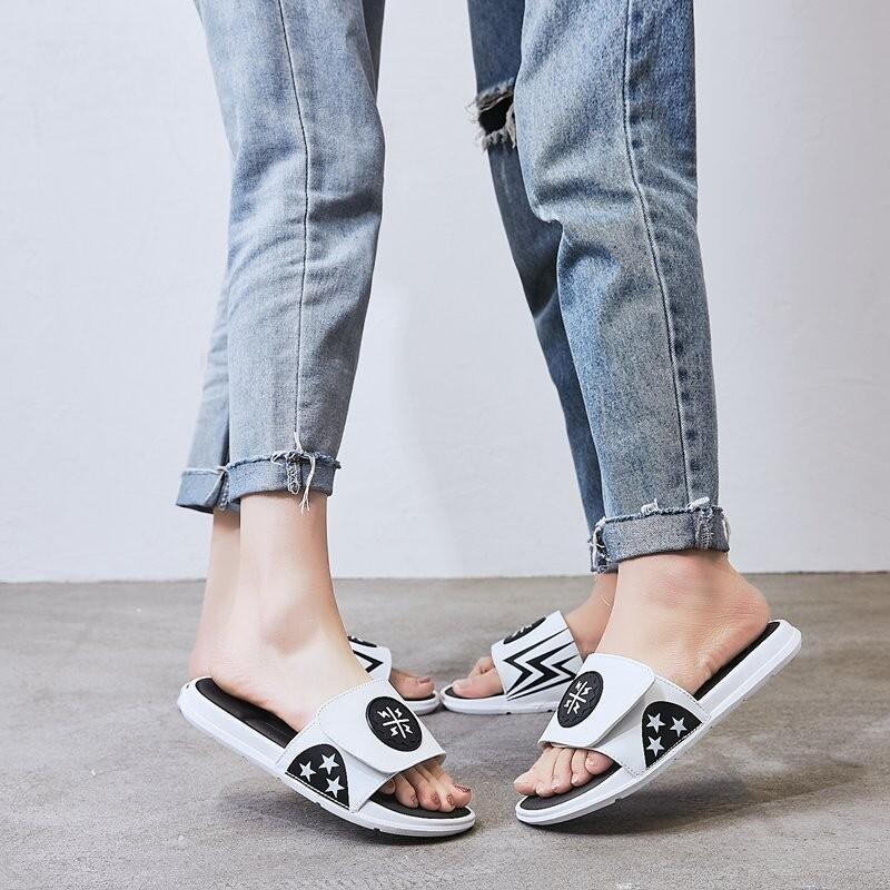 Product Introduction of MHNew Hong Kong Style men slipper Unique Velcro Outdoor Flip-ps Anti-Slip Thick-Soled Sports Beach Slippers Unisex 35-46 Footwear Slide 25